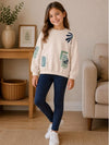 Conjunto Sudadera Con Leggins para Niña Azul Mayoral M4726