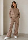 Conjunto Sudadera Con Pantalon Bolsillos Camel Junior Niña Mayoral M7447