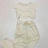 Conjunto de pantalon Con Blusa M/C Tejido Hueso Niña Junior Mayoral M6042