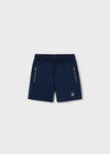 Conjunto de Playera M/C Futbol Legendary" Nuez con Bermuda de Algodón Marino Para Niño Mayoral M3073 / M3209