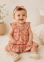 Vestido Estampado Con Diadema Mandarina Bebe Niña Mayoral M1923