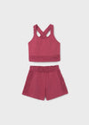 Conjunto Short Con Blusa Terracota Junior Niña Mayoral M6275