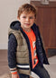 Chaleco Reversible Kaki Negro Niño Mayoral M4365