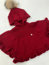 Capa Tejida Rojo Quemado Niña Foque M1922001