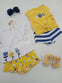 Set 2 Conjuntos Blusas M/C Shorts De Algodón Amarillo Azul Bebe Niña Mayoral M1097