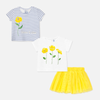 Conjunto camisetas y falda tul bebé niña Mayoral