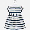Vestido organza rayas lazo niña Mayoral Mayoral