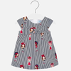 Vestido rayas lazo estampado bebé niña Mayoral