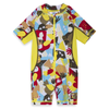 TRAJE DE BAÑO ESTAMPADO NIÑO ROJO TROPICAL JUNGLE Tuctuc