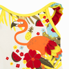 TRAJE DE BAÑO FLORES NIÑA ROJO TROPICAL JUNGLE Tuctuc