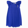 VESTIDO CREPE PLISADO NIÑA AZUL FIESTA Tuctuc