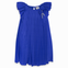 Vestido Crepe Plisado Azul Rey Niña Tuctuc