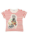 Blusa manga corta rayas para niña Mayoral