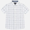 Camisa cuadros manga corta para niño Mayoral