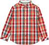 Camisa popelín cuadros para niño Boboli