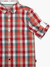 Camisa popelín cuadros para niño Boboli