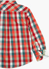 Camisa popelín cuadros para niño Boboli