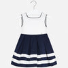Vestido otoman marino para niña - Mayoral Mayoral
