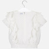 Blusa gasa brillos para niña Mayoral