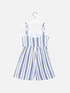 Palapzo corto sin mangas diseño de rayas horizontales para verse super mayoral