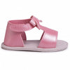 Sandalias para bebé recién nacida. Cierre con velcro ajustable para garantizar una mayor sujeción del pie. Bonito detalle de lazo. Colección primavera verano. Mayoral