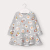 Vestido felpa estampado bebe niña Mayoral