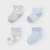 Set de 4 calcetines cielo bebe niño Mayoral