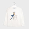 BLUSA M/L "LOVE" CRUDO NIÑA JUNIORS MAYORAL Mayoral