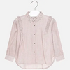 CAMISA VESTIR MANGA LARGA RALLAS CUARZO NIÑA Mayoral