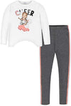CONJ, LEGINNS BLUSA M/L PORRISTA NIÑA JUNIOR GRIS MAYORAL Mayoral