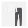 CONJ, LEGINNS BLUSA M/L PORRISTA NIÑA JUNIOR GRIS MAYORAL Mayoral