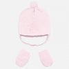CONJ, GORRO CON MANOPLAS ROSA BABY BEBE NIÑA MAYORAL mayoRAL