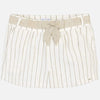 SHORT VESTIR LINO CINTURA AJUSTABLE BEIGE JUNIOR MAYORAL Mayoral