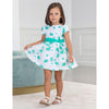 VESTIDO FIL FLORAL AQUAMARINA NIÑA Abel y Lula Abel y Lula