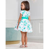 VESTIDO FIL FLORAL AQUAMARINA NIÑA Abel y Lula Abel y Lula