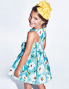 VESTIDO ESTAMPADO TURQUEZA NIÑA Abel y Lula Abel y Lula