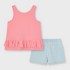 CONJUNTO BLUSA SIN MANGA SHORT 59% ALGODON NIÑA MAYORAL Mayoral