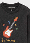 Conjunto Punto Homewear "Guitar" Gris-Naranja Bebe Niño Mayoral M2610 MAYORAL
