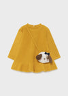 Vestido M/L Fashion Con Bolso Mostaza Bebe Niña Mostaza Mayoral M2921 MAYORAL
