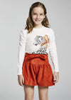 Short Falda Piel De Durasno Shedron Niña Junior Mayoral M7907 MAYORAL