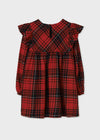 Vestido Cuadros Rojo Niña Junior Mayoral M7920 MAYORAL