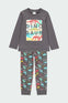 PIJAMA DINOSAURIOS PANTALON 100% ALGODON NIÑO BOBOLI