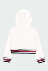 SUDADERA CORTA FELPA CIERRE CON GORRO CORAZON NIÑA BOBOLI Boboli