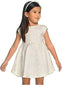 Vestido M/C Satinado Beige Niña Mayoral