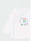 PACK 3 PIEZAS PANTALON CON PIE PLAYERA M/L Y GORRO CON CAJA DE REGALO BEBE BOBOLI Boboli