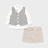 CONJUNTO SHORT CAMISA LINO CON CHALECO BEBE NIÑO MAYORAL Mayoral