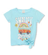 BLUSA M/C SUNNY MODA AZUL NIÑA BOBOLI Boboli