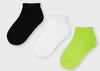 Paquete De 3 Calcetines Cortos negro/blanco/verde Niña Mayoral Mayoral