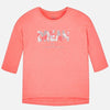 Blusa Manga 3/4 Coral Fluo Niña Junior Mayoral Mayoral