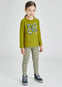 BLUSA M/L SERIGRAFIA OLIVA NIÑA MAYORAL M4013